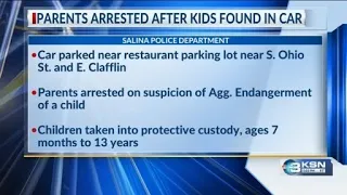 Six children left inside hot car in Salina, police say