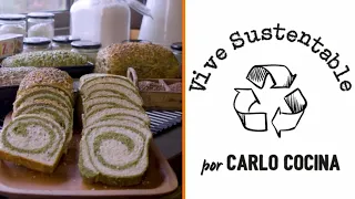How to Make a Two-Tone Matcha and Whole Wheat Loaf Bread | Vive Sustentable