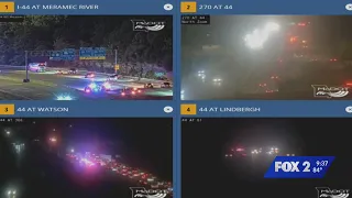 Deadly motorcycle crash in Sunset Hills closes eastbound I-44