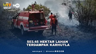503.45 Hektar Lahan Terdampak Karhutla