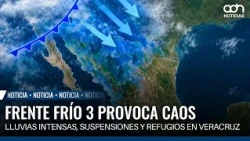 Cold front 3 hits northern country and causes severe flooding in Veracruz