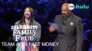 Team Aoki Takes on Fast Money | Celebrity Family Feud