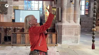 Cleaning and Examination: The Annunciation floats to the ground