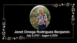 Death Announcement - Janet Omega Rodrigues Benjamin