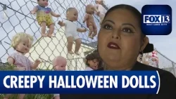 Magna Woman Creates Creepy Halloween Doll Display