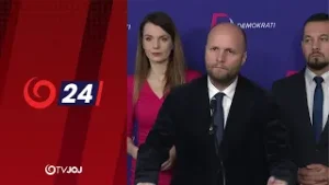 Tlačová beseda strany Demokrati: Reakcia na darovanie techniky (5.2.2026)