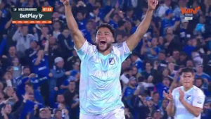 ¡GOLAZO DE MILLONARIOS POR MEDIO DE UN GRAN TIRO LIBRE DE SEBASTIÁN VALENCIA! #LALIGAxWIN Ⓜ️⚽??
