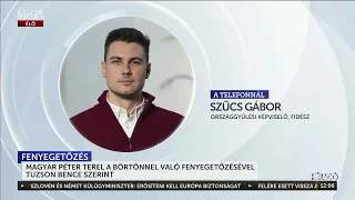 Magyar Péter terel a börtönnel való fenyegetőzésével Tuzson Bence szerint - HírTV