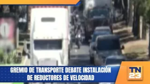 Gremio de transporte debate instalación de reductores de velocidad