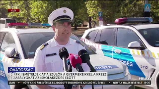 BRFK: Ismételjék át a szülök a gyermekeikkel a KRESZ szabályokat az iskolakezdés előtt - HírTV