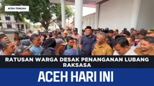 Ratusan Warga Desak Penanganan Lubang Raksasa | Berita Aceh Hari