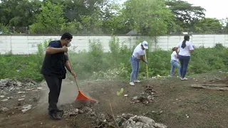 Community cleanup of the Isaías Gómez neighborhood canal carried out