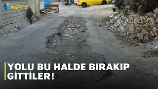 YOLU BU HALDE BIRAKIP GİTTİLER!