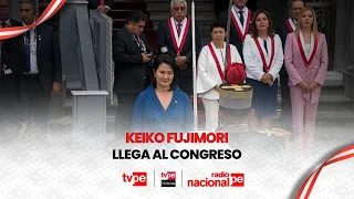 This was the arrival of president-elect Keiko Fujimori at Congress for the inauguration