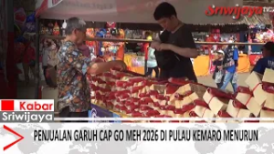 Penjualan Garu Cap Go Meh 2026 di Pulau Kemaro Menurun Meski Pengunjung Ramai
