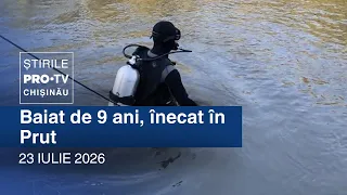 PRO TV News (1:00 PM) | 9-YEAR-OLD BOY DROWNED IN THE PRUT RIVER | Moldova