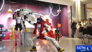 الروبوتات تشارك في زحمة التسوق بمناسبة عيد الربيع الصيني في شانغهاي