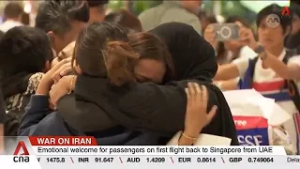 Emotional welcome for passengers on first flight back to Singapore from UAE