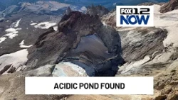 Acidic pond forming on Mt. Hood