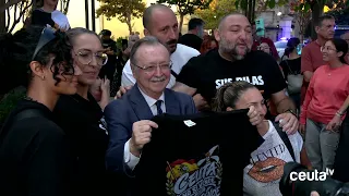 Vivas, with the protesters at Plaza de los Reyes: "There is a people here who will not surrender"