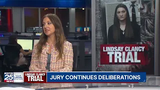 Boston 25's Legal Analyst looks ahead to Day 6 of jury deliberations in Lindsay Clancy trial