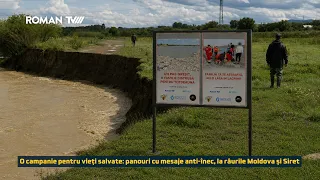 O campanie pentru vieți salvate: panouri cu mesaje anti-înec, la râurile Moldova și Siret