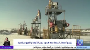 تراجع أسعار النفط بعد هدوء توتر الأوضاع الجيوسياسية