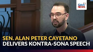 FULL - Sen. Alan Peter Cayetano, nagbahagi ng kanyang kontra-SONA speech | GMA News