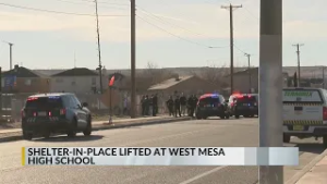 Shelter in place lifted at West Mesa High School