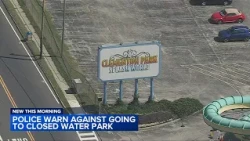 Police warn people to stay out of shuttered Splash World in Camden County, NJ