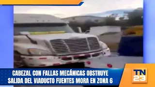 Semi-truck with mechanical failure blocks Fuentes Mora viaduct exit in Zone 6