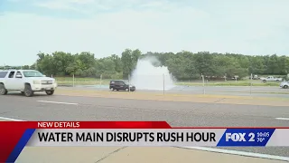 Watermain break disrupts I-44 rush hour traffic