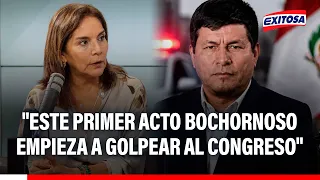 🔴🔵 Patricia Juárez tras detención de diputado de JP: "Este acto bochornoso golpea al congreso"