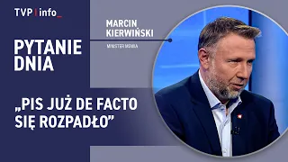 Marcin Kierwiński: PiS has de facto fallen apart | QUESTION OF THE DAY