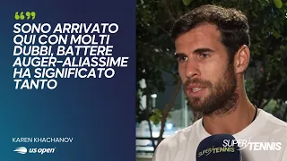 Khachanov's words after reaching the US Open semifinals, four years after his last one