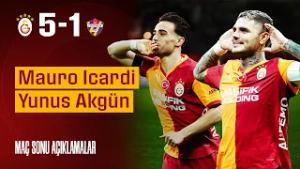 ?️ Mauro Icardi ve Yunus Akgün'ün maç sonu açıklamaları | #GSvEYP