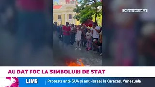 Protest cu mesaje anti-SUA în Venezuelei: Simpatizanții lui Maduro acuză Washingtonul de „ocupație”