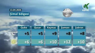 Hava Haqqında Məlumat -13.04.2026