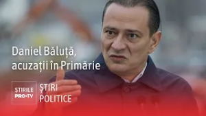 Băluţă îi acuză pe angajaţii Primăriei că au constituit un „grup infracţional” condus de Ciucu