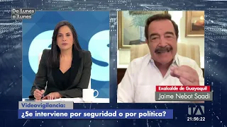 Jaime Nebot, former mayor of Guayaquil, on video surveillance: Government vs. municipalities