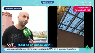 Pisos de protección oficial en Barcelona denuncian goteras y filtraciones - Más Vale Tarde
