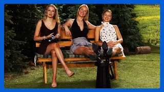 Diana, Lina und Monika präsentieren den praktischen tragbaren Teleskophocker @PEARL-TV