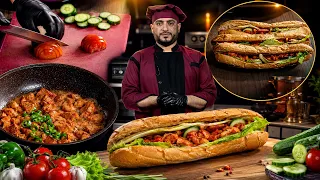 پخلی - د چکن سانډویچ چمتو کول