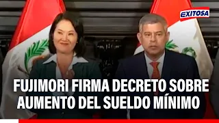 🔴🔵 Keiko Fujimori signs decree implementing minimum wage increase to S/ 1,300