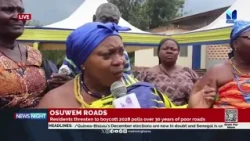 SHAI OSUDOKU Residents Threaten 2028 Election Boycott Over 30 Years of Poor Roads