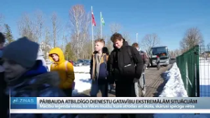 Vilcē simulē vētras postījumus civilās aizsardzības mācībās