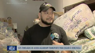 Six tons of aid await transport to Venezuela