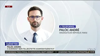 Palóc André: A kormány nem teljesítette kampányígéreteit - HírTV