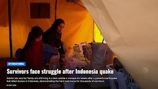 Survivors face struggle after Indonesia quake