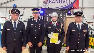 Slavnostni prevzem nove motorne brizgalne Pgd Banovci